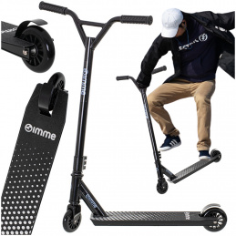GIMMIK Stunt koloběžka STIV kolečka 100mm zesílená konstrukce černá