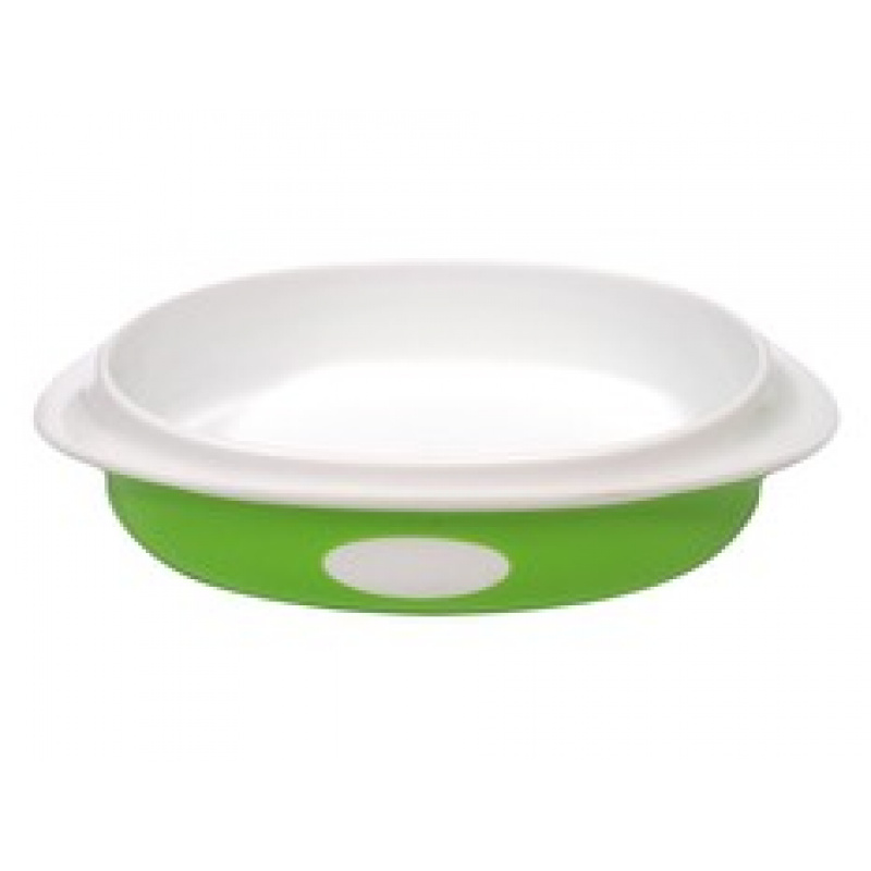 Hluboký talíř 4m+ POUPY Zelený