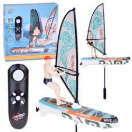 Dálkově ovládaný svítící WINDSURFER plovoucí na dálkové ovládání RC0740 univerzální