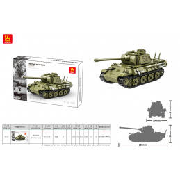 Sada Kostek Tank Zelený 638ks.