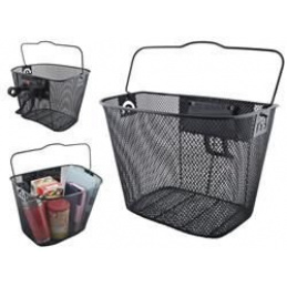 Koš na řídítka s klipem Černý ISO 2355