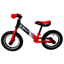 Odrážedlo R8 ČERVENÉ Nafukovací kola, ložiskované řídítka