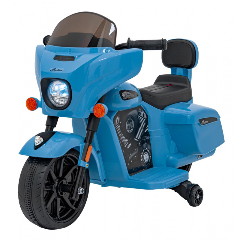 Modré vozidlo Chopper INDIAN
