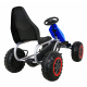 Velká šlapací motokára Silná pro děti Modrá + 100 kg nosnost + EVA kola + Ruční brzda + Sportovní sedadlo