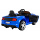 GT Sportovní autíčko na baterie pro děti modré + dálkové ovládání + pomalý start + nosič zavazadel + MP3 LED dioda