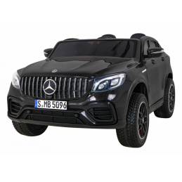 Mercedes GLC 63S dětské auto Černá + 4x4 + MP4 + LED + Eco kůže + Pomalý start + EVA