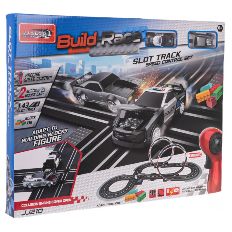 Závodní dráha s autíčky + kostky