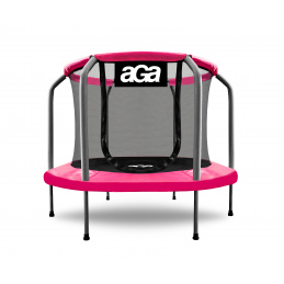 Aga Dětská trampolína 150 cm Růžovo-šedá