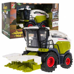 Dětský interaktivní kombajn 3+ Kombajn + podavač obilí + zvuky Světla + pohyblivé části