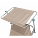 Aga Zahradní polohovací lehátko se stříškou Béžové