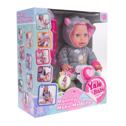 Interaktivní panenka Maryša + příslušenství pro lékaře pro děti 3+ Pohyblivé části + zvuky + efekt horečky