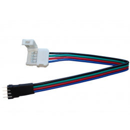 Konektor pro LED PÁSKY - RGB - 10mm - 4pin - PÁSEK / KONTROLER