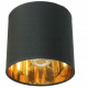 Závěsné stropní svítidlo LED dřevěný trámový 2xE27 Lustr Loft Lampshade Gold