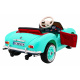 BMW 507 Retro dětské elektrické auto zelené + LED audio + dálkové ovládání + eko kůže + EVA + pomalý start