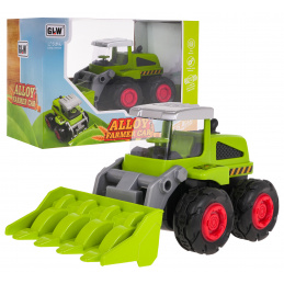 Kovový buldozer pro děti 3+ Model 1:55 + Pohyblivá přední lžíce