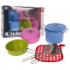 Kovové Barevné Hrnce + Příslušenství