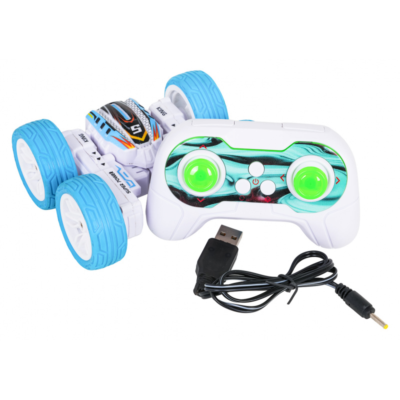 Vozidlo R/C POWER STUNT 1:32 Modré