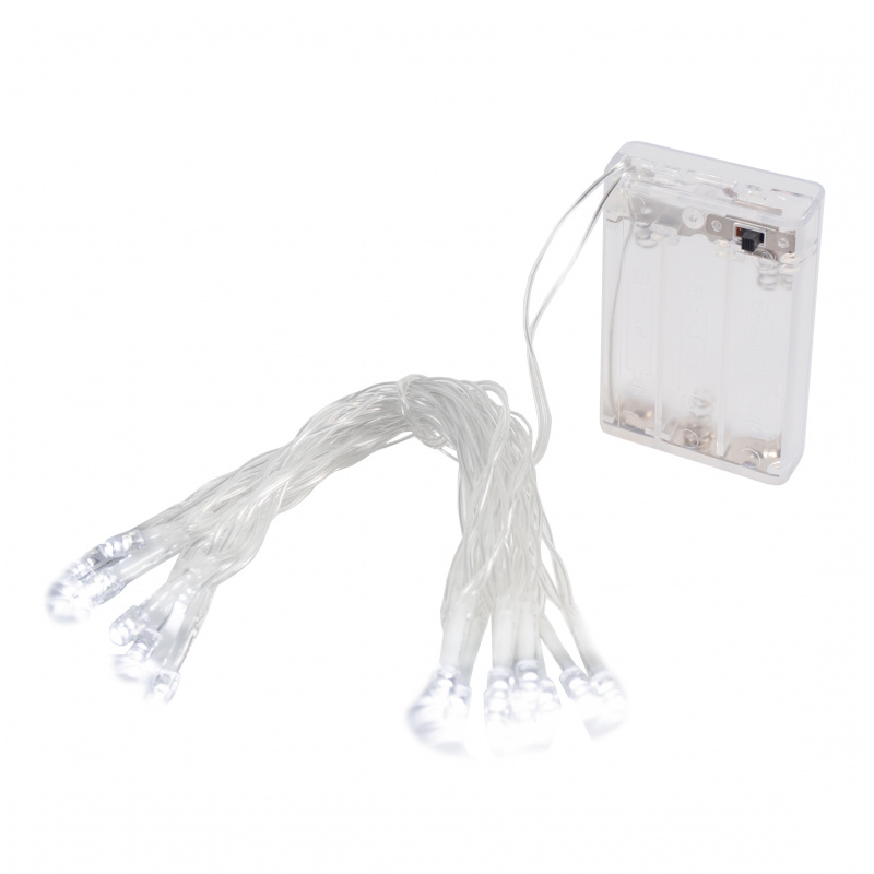 Linder Exclusiv Vánoční řetěz na baterie 50 LED Studená bílá