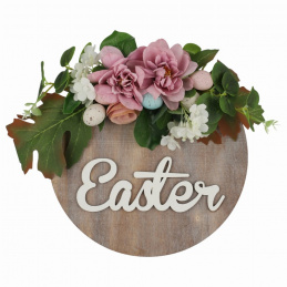 Dřevěná velikonoční dekorace k zavěšení