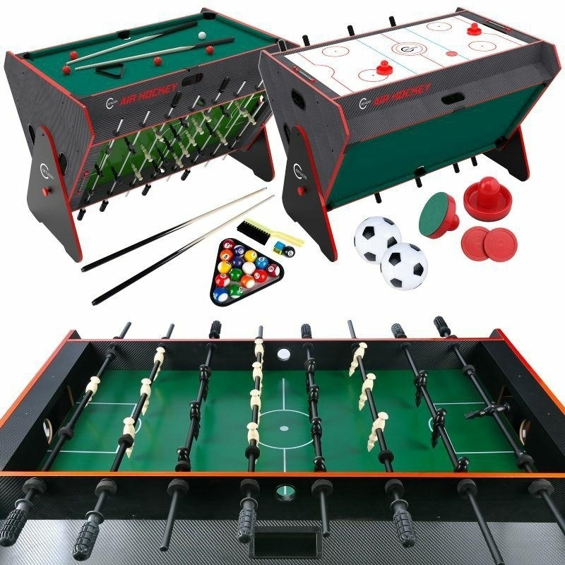 B7P STŮL 3 V 1 FOTBÁLEK BILARD AIR HOCKEY XL
