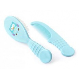 Kartáč a hřeben pro děti 0m+ LULABI Sova