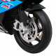 Dětská bateriová motorka BMW HP4 Modrá + pomocná kolečka + pomalý start + EVA + MP3 LED