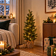 Aga Umělý vánoční stromek v květináči 70 cm zasněžený s LED osvětlením