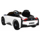 BMW I8 Lift Battery Car White + dálkové ovládání + pomalý start + 3bodové pásy + MP3 USB + LED dioda