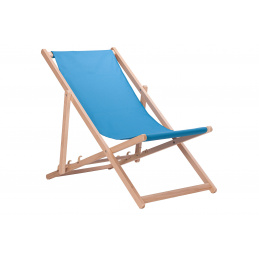 Aga Dřevěné skládací lehátko Světle modré