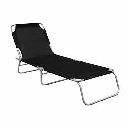 Linder Exclusiv Zahradní polohovací lehátko Černé 6DAZ630 - II. JAKOST