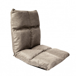 Aga Polohovací křeslo na podlahu 52x55x55 cm Hnědé