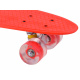 Skateboard  se svítícími kolečky SP0715 Červený
