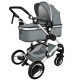 Kiduku Kombinovaný kočárek 3v1 Šedý