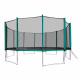 Aga SPORT PRO Trampolína 518 cm Tmavě zelená + ochranná síť + žebřík + kapsa na obuv