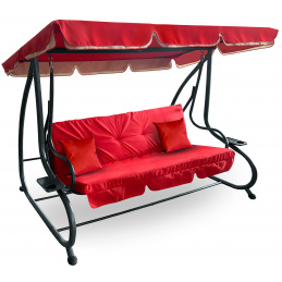 Aga Zahradní houpačka 2v1 GRANDLUX Světle červená