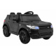 Autíčko s bateriovým startem černé + dálkové ovládání + bezpečnostní funkce + MP3 LED