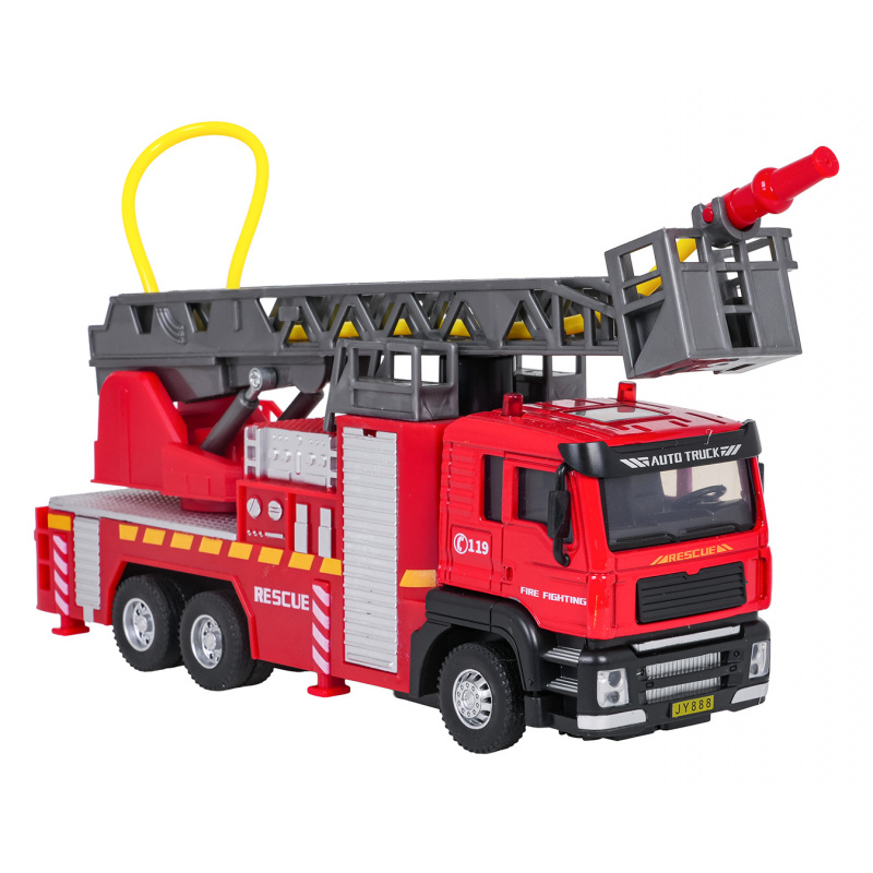 Hasičské auto s funkcí světel, zvuku a vody 1:32