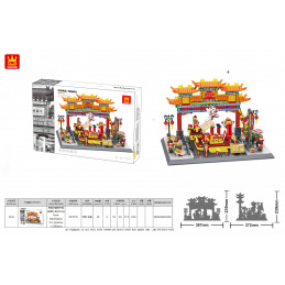Sada Kostek Série Budovy China Town 1245ks.