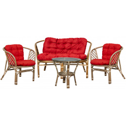 Aga Ratanová sestava BAHAMA Grey Dark Red