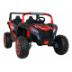 ATV Závodní bugina pro 2 děti Červená + pohon 4x4 + dálkové ovládání + pomalý start + MP3 LED