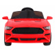 GT Sportovní autíčko na baterie pro děti červené + dálkové ovládání + pomalý start + nosič zavazadel + LED dioda MP3