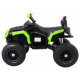 Dětská čtyřkolka ATV Air battery quad Black-Green + nafukovací kola + rádio MP3 + pomalý start