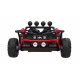 Dětská závodní buggy na baterie 5 Red + motory 2x200W + dálkové ovládání + LED audio + pomalý start