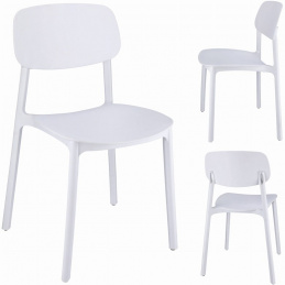 Plastová židle LARA bílá