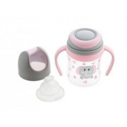 Hrneček s náustkem 4m+ 120ml LULABI Slon