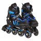 Sada kolečkových bruslí 4 v 1 Brusle pro děti Velikost 34-38 Modrá