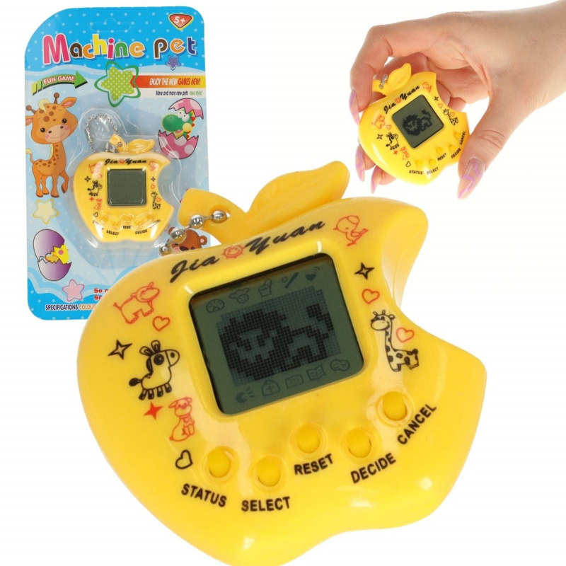 Aga Elektronická hračka Tamagotchi 49v1 Žlutá