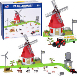 SÉRIE ZVÍŘATA FARMA Sada VĚTRNÝ MLÝN 101ks figurky ZA5688 univerzální
