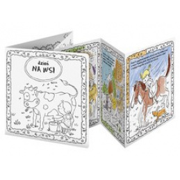 MONUMI Kniha omalovánek - Den na venkově 5+