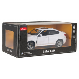 Kovové autíčko 1:24 BMW X6M Bílé RASTAR